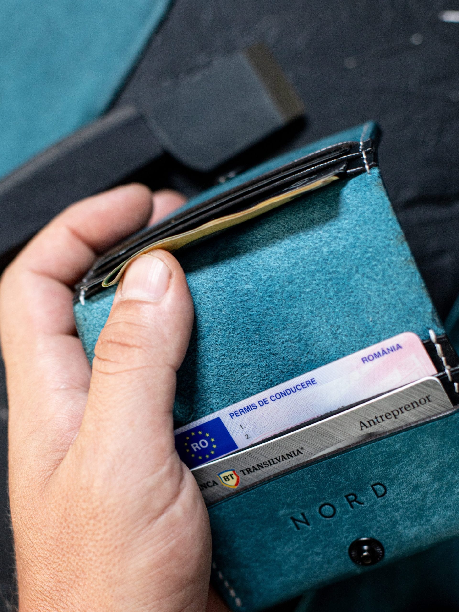 Portofel minimalist – Ocean - Pentru buletinul nou