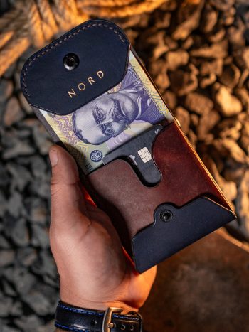 Portofel minimalist din piele naturala pentru noul buletin romanesc NordShop