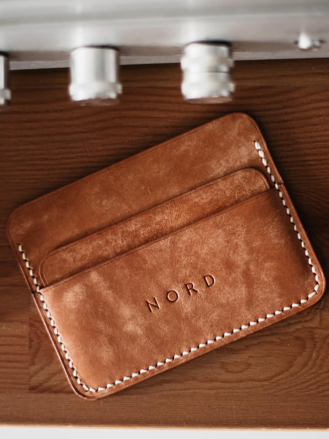 Portofel piele minimalist Whiskey N1 portofel piele minimalist